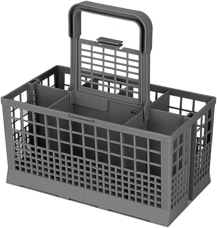 Universeller Besteckkorb – 1-teilig – Robustes Kunststoffmaterial – 7 Verstellbare Fächer – Für Geschirrspüler Verschiedener Marken – 240 X 120 X 135 Mm