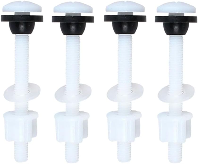Tankbefestigungsschrauben – 2er-pack – Kunststoff Und Gummi – M10 Wasserdichte Befestigung – Wc-reparatur – Schwarz