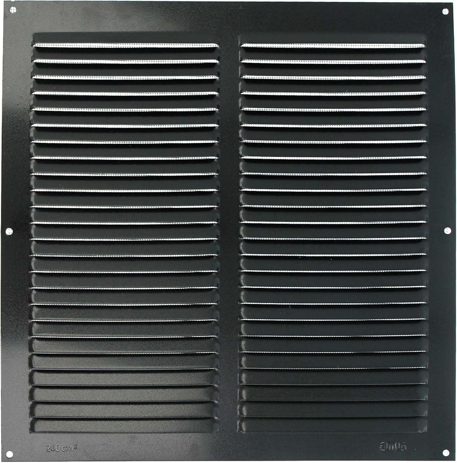 Lüftungsgitter – 1-teilig – Aluminium Mit Moskitonetz – Optimierter Luftstrom – Küche/bad – 300 X 300 Mm
