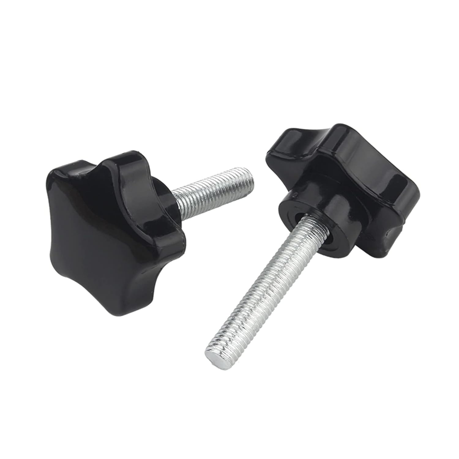M8x16 Mm Flügelschrauben – 4er-pack – Kohlenstoffstahl – Schnelles Manuelles Anziehen – Heimwerkerbedarf Und Maschinenbau – Schwarz