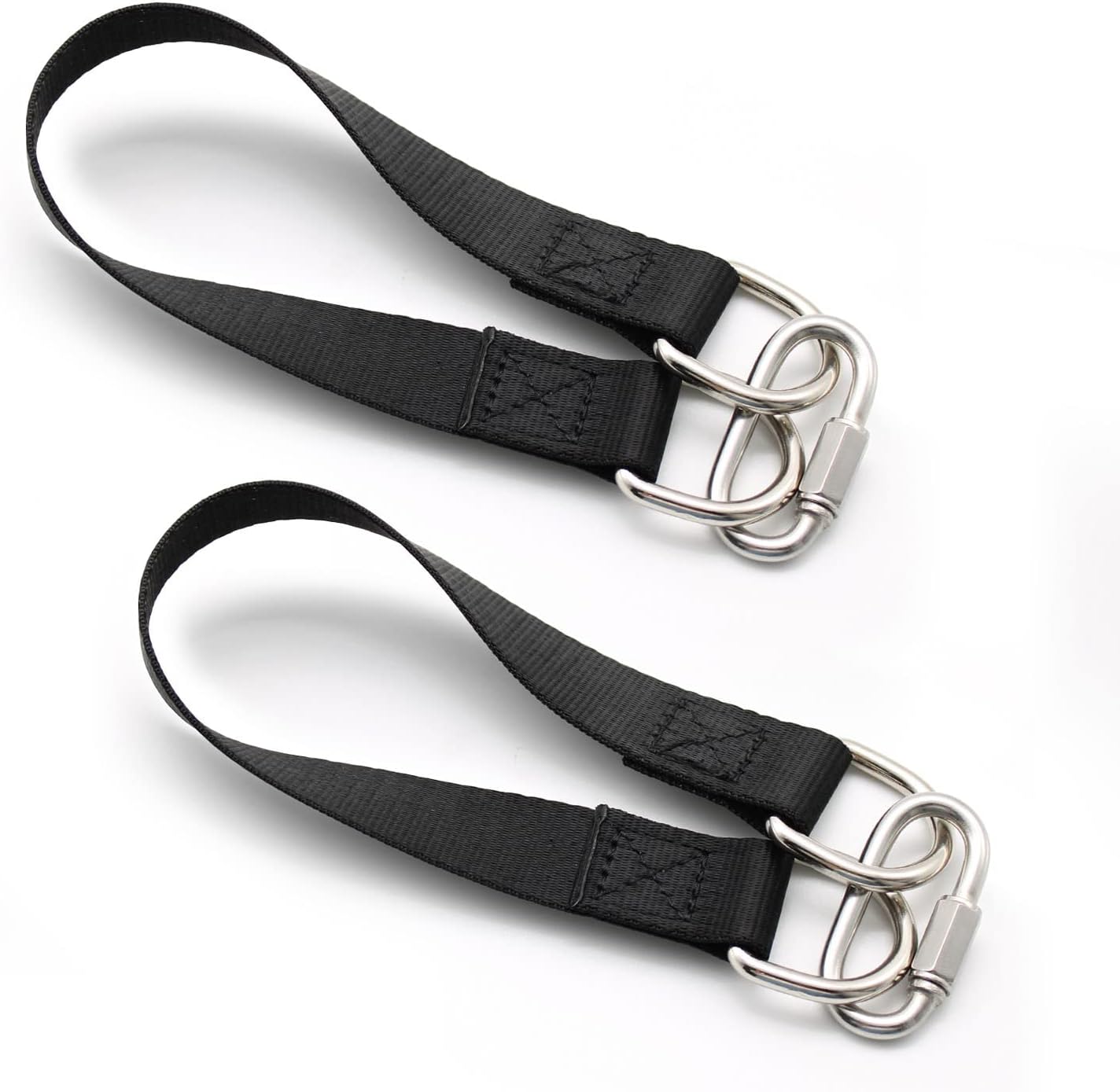 Stück 30 Cm Baumschaukelgurte, Robuste Aufhängegurte, Aufhängeset Mit 2 D-ring-karabinern, Für Camping, Terrasse, Hängematten Und Schaukeln (schwarz)