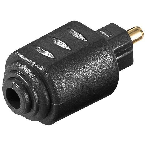 Toslink-audioadapter – 1 Stück – Schwarz – Optische Spdif-wandlung – Heimkino Und Pc – 3,5-mm-ministecker