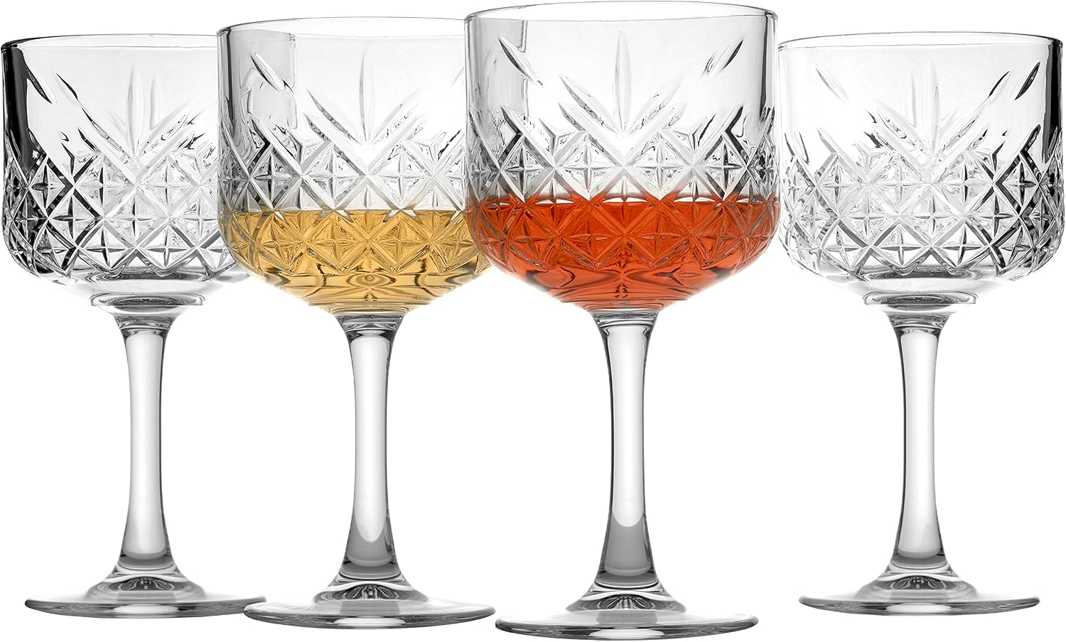 4er-set Gin-tonic-gläser – Cocktailgläser – Zeitloses Design – Für Aperitifs Und Partys – 55 Cl Fassungsvermögen