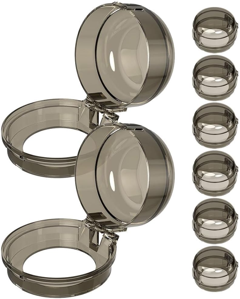 Knaufabdeckungen – 8er-pack – Polycarbonat – Kindersicher – Für Gasherd Und Backofen – Transparent