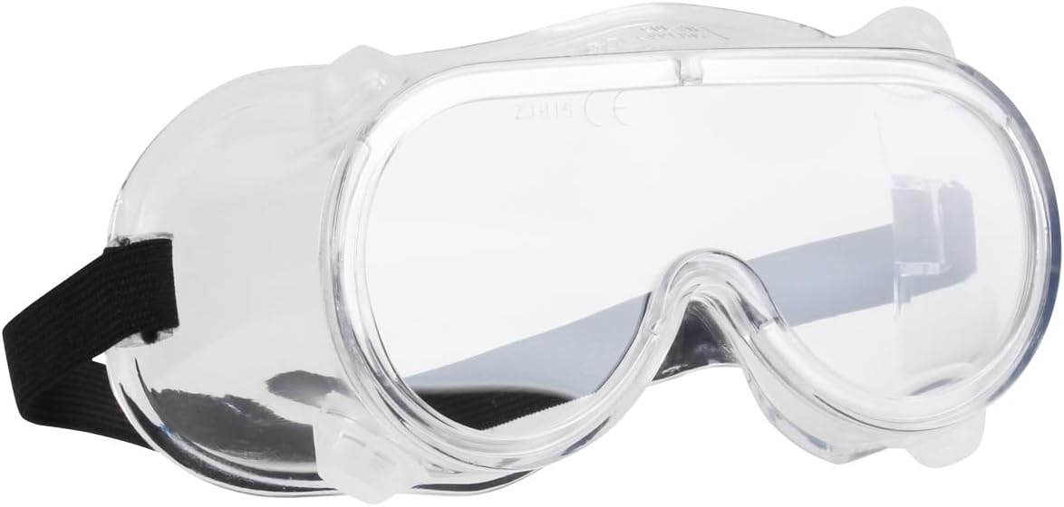 Professionelle Schutzbrille – 1 Paar – Polycarbonat Und Pvc – Indirekte Belüftung, Beschlagfrei – Augenschutz Für Baustellen Und Labore – Einheitsgröße