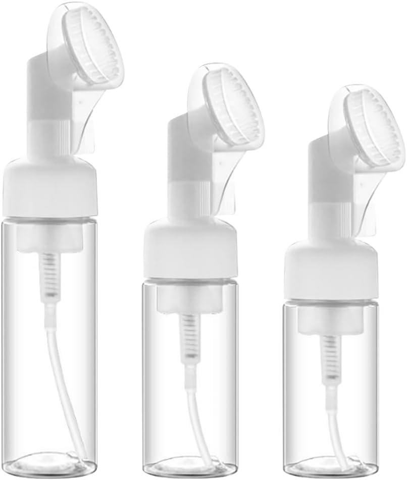 Transparente Schaumspender – Weiches Pet Mit Silikonbürste – Für Seife, Shampoo Und Duschgel – Für Zuhause Und Unterwegs – 100 Ml, 150 Ml, 200 Ml