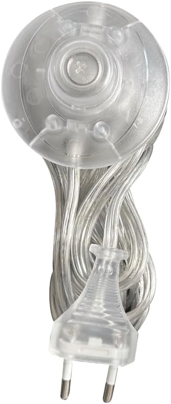 Transparentes Netzkabel – 1 Stück – Flexibles Pvc – Integrierter Fußschalter – Für Innenlampen Und Leuchten – 3 Meter