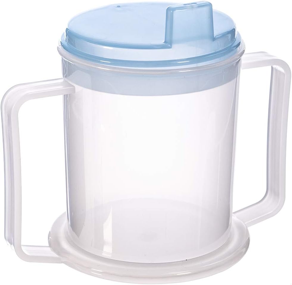 Becher In Erwachsenengröße – 1 Stück – Strapazierfähiges Polypropylen – 4 Trinkmodi – Spritzwassergeschützt – Geeignet Für Personen Mit Eingeschränkter Mobilität – 300 Ml