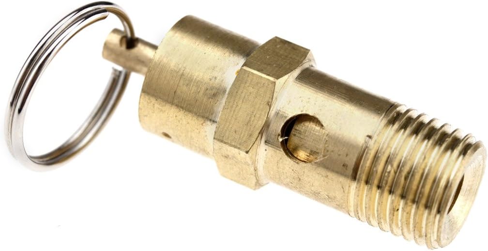 1/4"-bsp-sicherheitsventil – 1 Stück – Massives Messing – 10 Bar Überdruck – Industrieller Luftkompressor – Standardgewinde