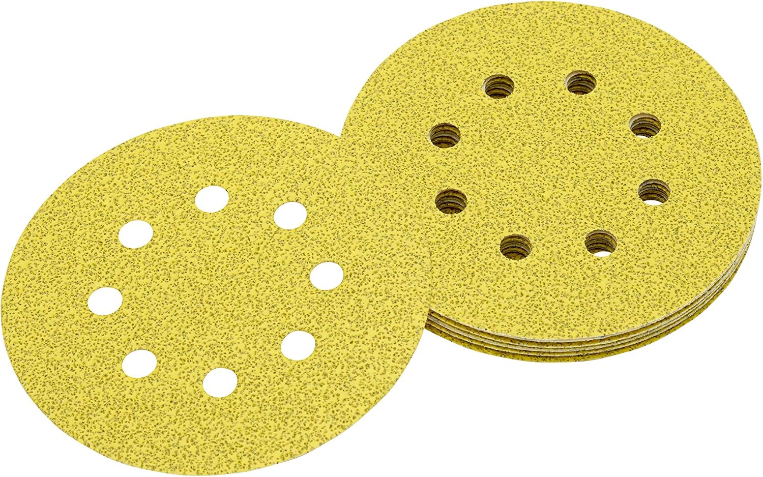125-mm-schleifscheiben – 10er-pack – Verstärktes Papier – Körnung 60 Für Starkes Schleifen – Metall Und Holz – 125 Mm Durchmesser