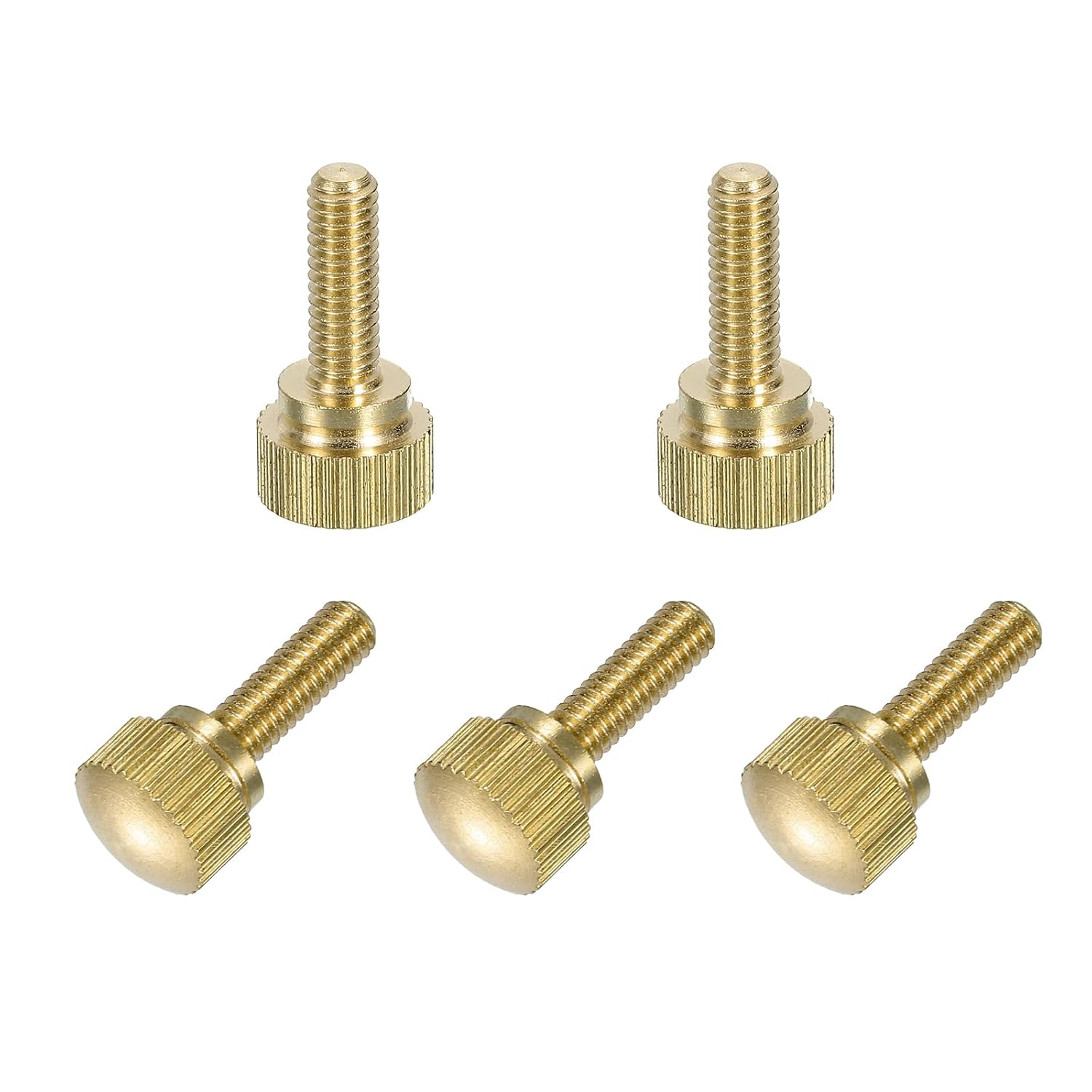 Messing-rändelschrauben – 5er-pack – M4 X 12 Mm – Rändelkopf – Manuelle Befestigung Für Elektronik Und Mechanik – Gold