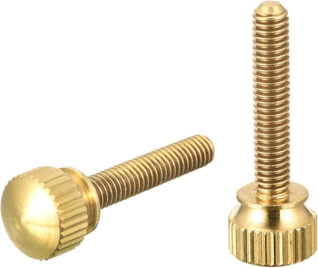 Rändelschrauben Mit Schulter – 2er-pack – Massives Messing – Werkzeugloses Manuelles Anziehen – Für Elektronik Und Mechanik – M4x25 Mm