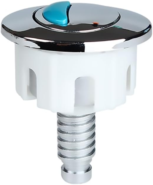 Zweimengenspülung Mit Druckknopf – 1 Stück – Chrom-abs – Spülkasten – 38–49 Mm