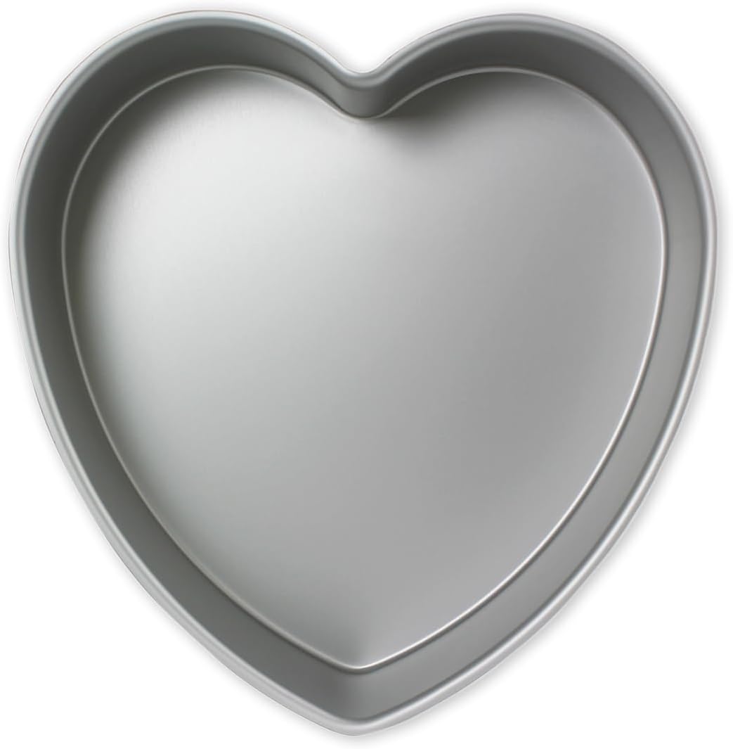 Herzförmige Kuchenform – 1 Stück – Eloxiertes Aluminium – Dicke Wände – Profi-backform – 153 X 75 Mm