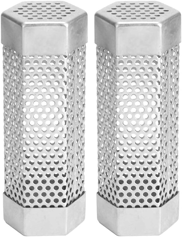 Kaltrauchgenerator – 2 Stück – Edelstahl – Sechseckiges Design – Für Grill Und Smoker – 15,3 Cm