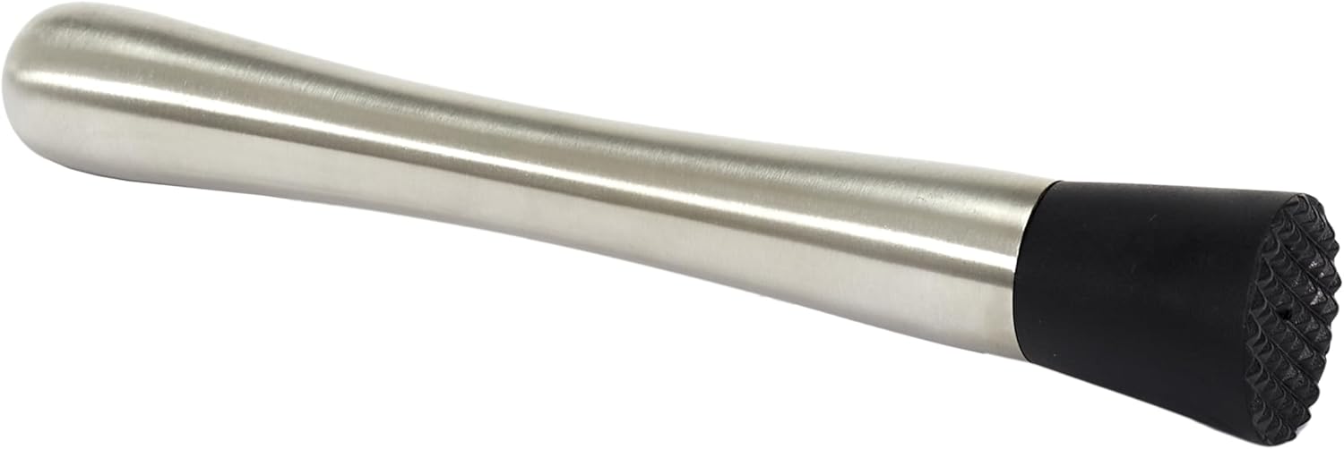 Cocktailstößel – 1 Stück – Edelstahl – Zerkleinert Früchte Und Kräuter – Für Die Hausbar – 20,5 Cm