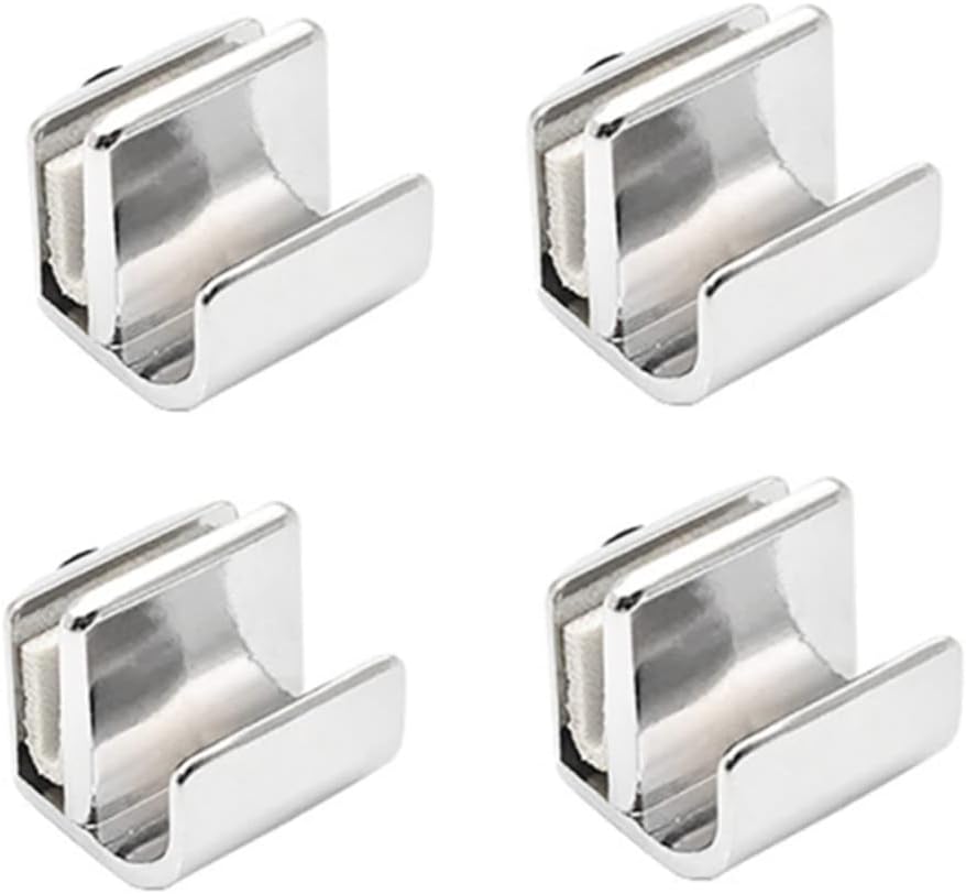 Glasgriffe – 4er-set – Zinklegierung – Kein Bohren Erforderlich – Für Vitrinen, Schränke Und Schubladen – 3 Bis 5 Mm