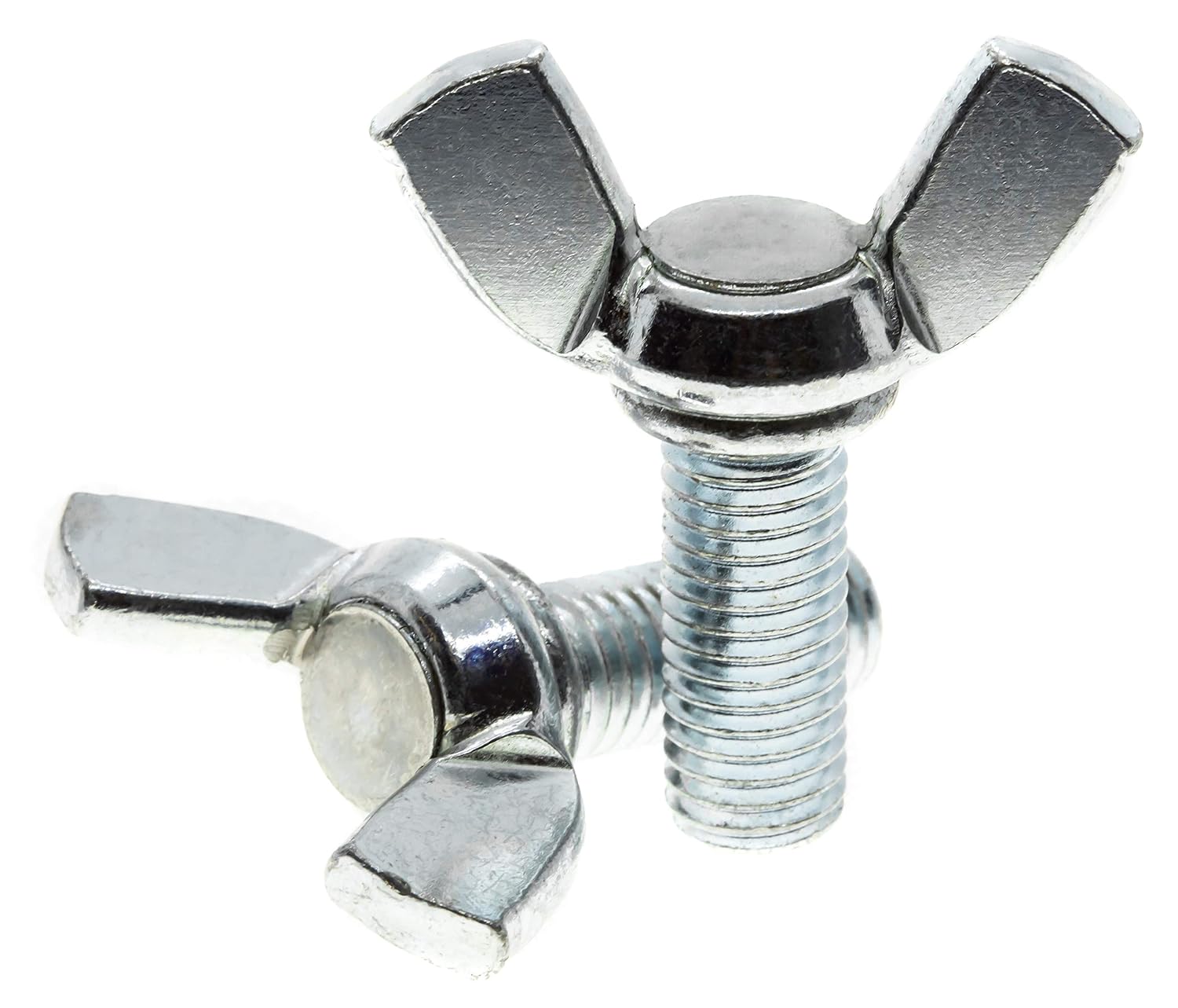 5er-pack M8 Flügelmuttern – Verzinkter Stahl – 60 Mm Vollgewinde – Werkzeuglose Manuelle Befestigung – Für Leichte Montagearbeiten Und Heimwerkerprojekte – 8 X 60 Mm