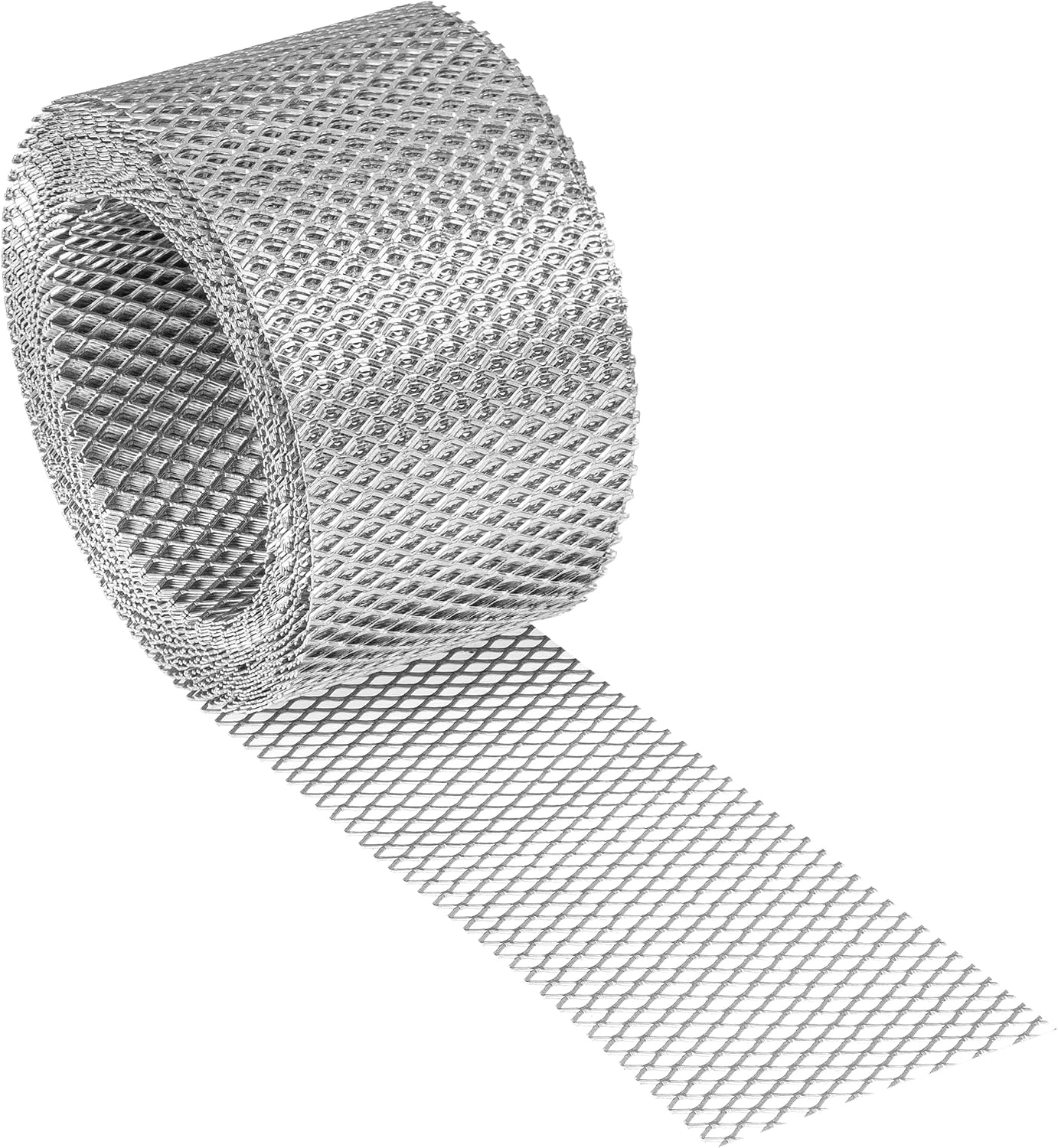 Aluminium-lüftungsgitter – 50 Mm X 5 M Rolle – Robustes Lochblech – Dach- Und Fassadenbelüftung – Insekten- Und Vogelschutz – Silberfarben