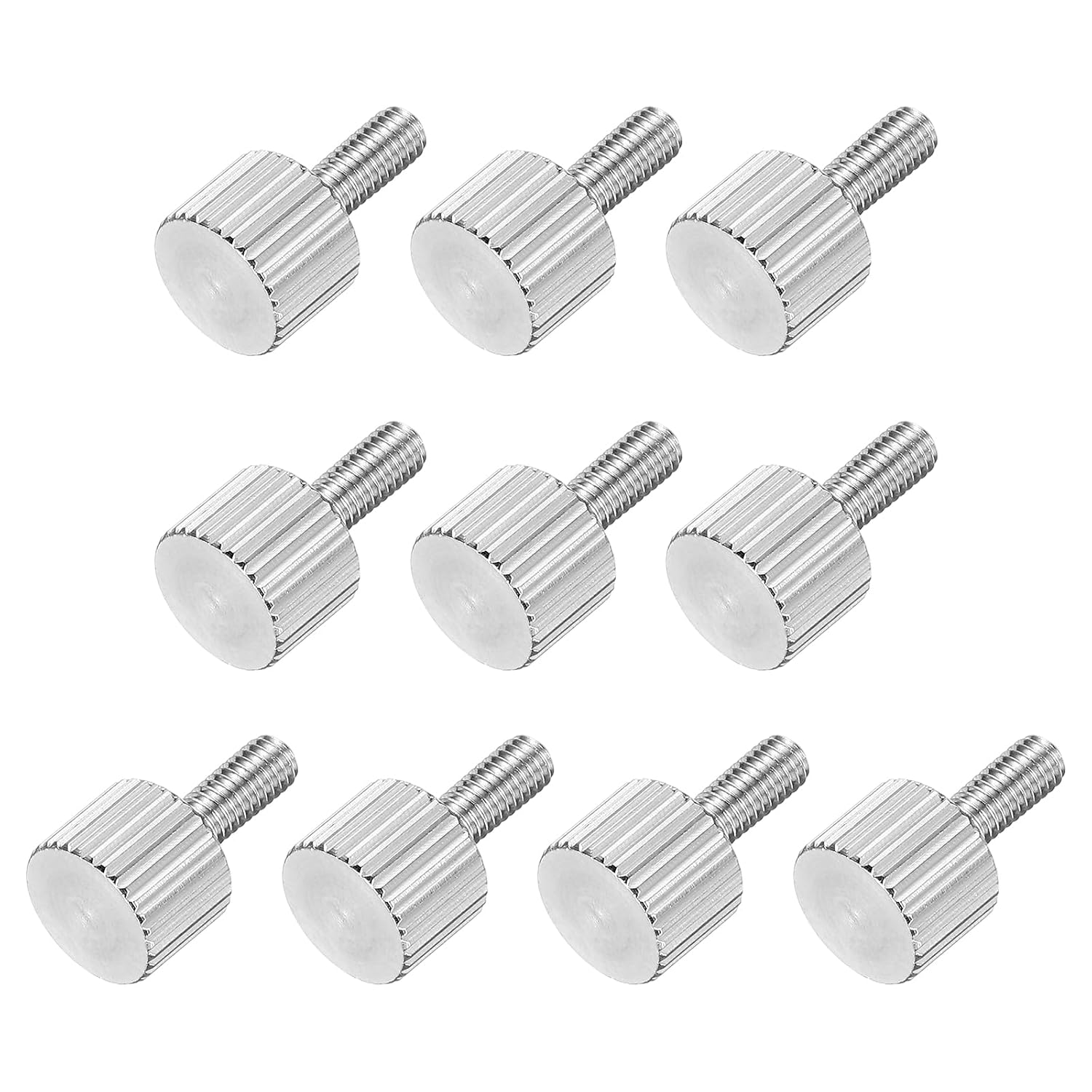 Rändelkopfschrauben M3x8 Mm – 10er-pack – Edelstahl 304 – Werkzeugloses Manuelles Anziehen – Elektronik Und Heimwerken – Silber