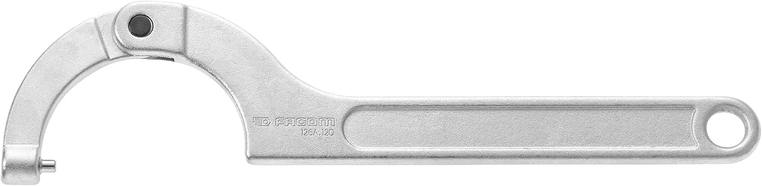 Gelenk-stiftschlüssel – 5-teiliges Set – Satiniert Verchromter Stahl – Abnehmbare Stifte Für Gewindemuttern – Allgemeine Mechanik Und Industrie – 15 Bis 180 Mm