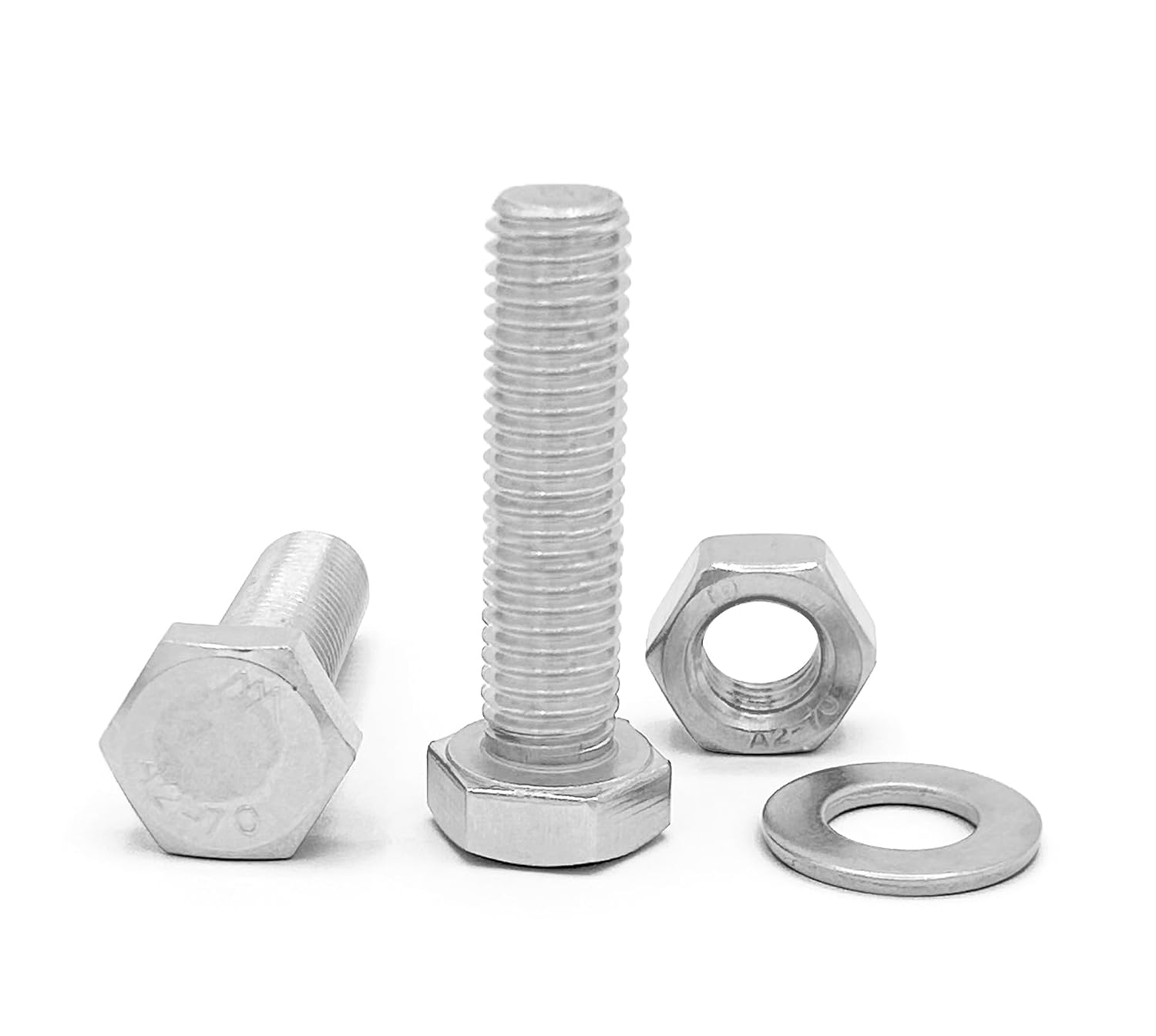Sechskantschrauben – 10er-pack – Edelstahl A2 – Korrosionsbeständig – Für Heimwerker Und Industrie – M8 X 100 Mm