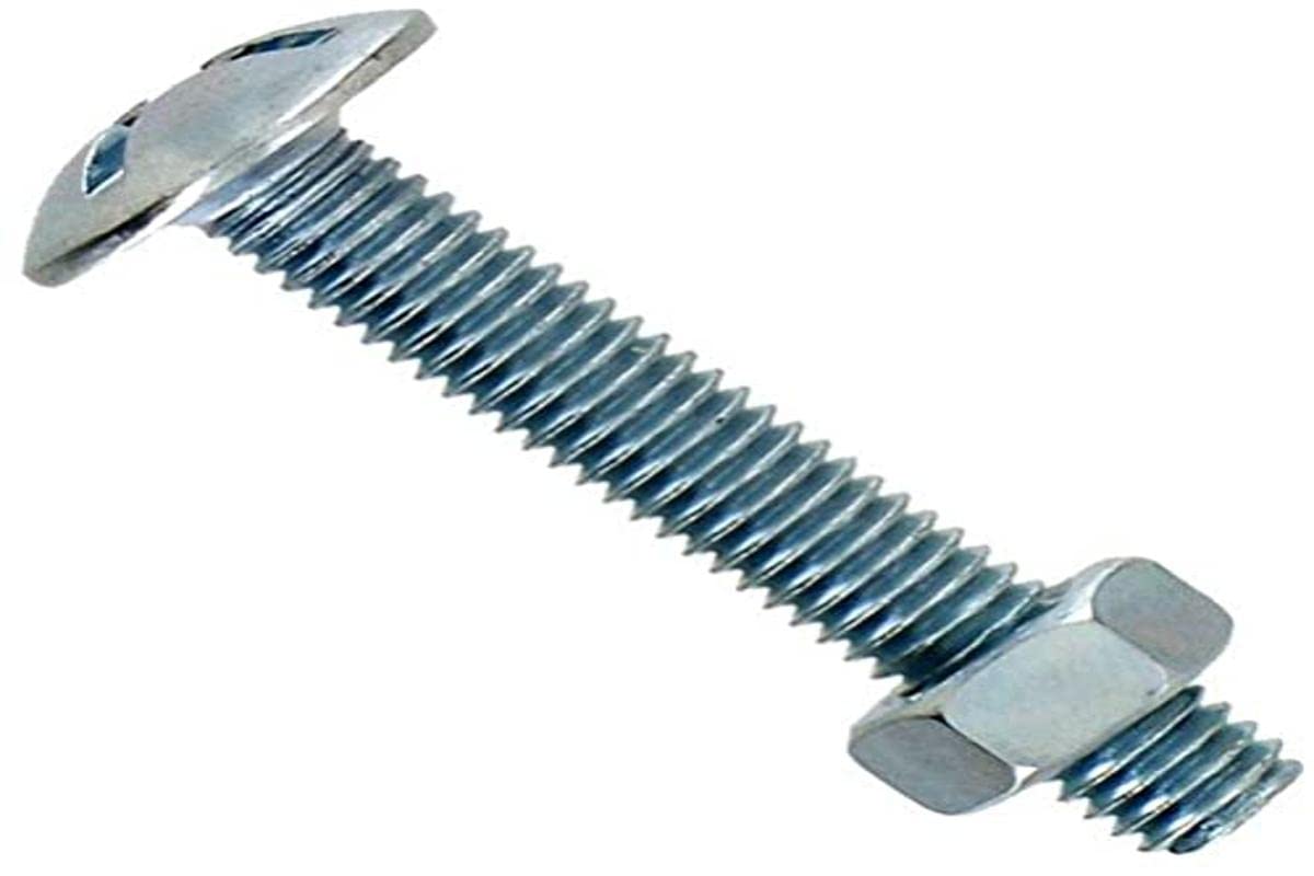 Ofenschrauben – 20er-pack – Verzinkter Stahl – Breiter, Gewölbter Kopf Für Holz- Und Metallbefestigung – Ofen- Und Schlossrenovierung – 8 X 100 Mm