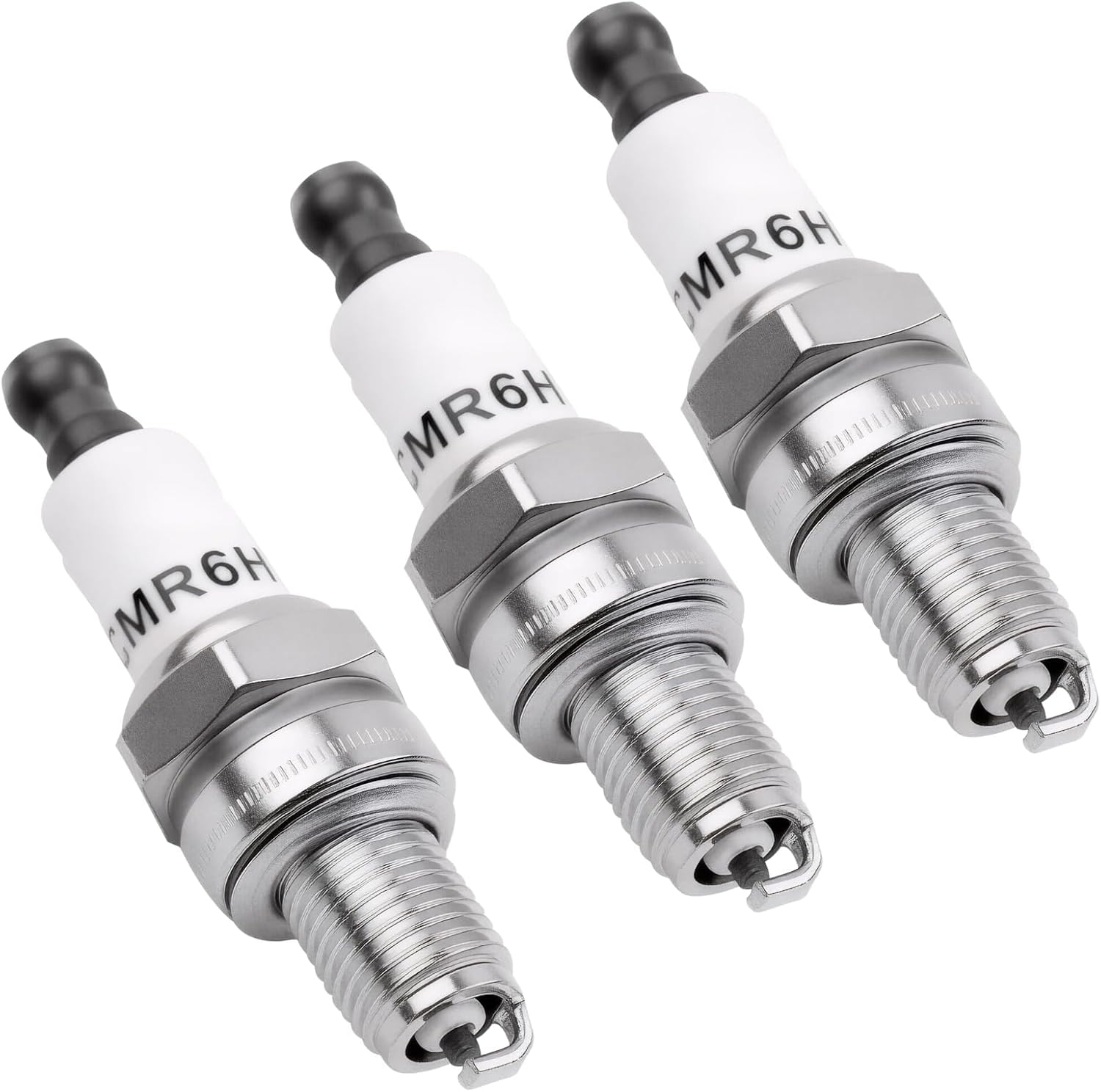 Zündkerzen – 3er-pack – Keramik Und Metall – Schnellstart – Freischneider Und Kettensäge – Kompatibel Mit Modellen Der Fs- Und Ms-serie