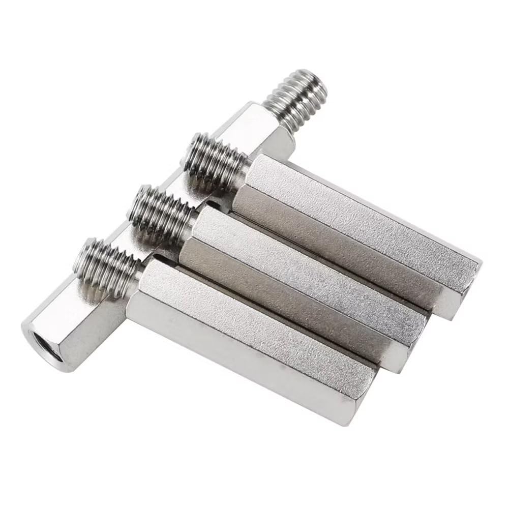 M6 Sechskant-abstandshalter – 5er-pack – Edelstahl 304 – Robuste Und Langlebige Befestigung – Für Leiterplatten Und Panels – 25 Mm + 8 Mm