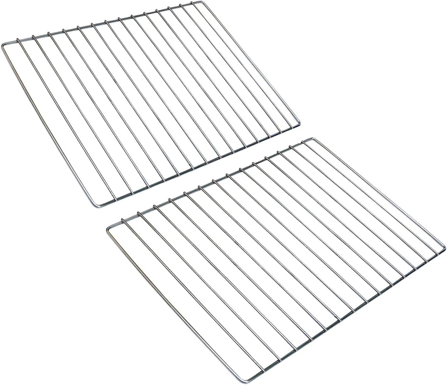 Grillrost – 2er-set – Edelstahl – Hitzebeständig – Für Den Außenbereich Und Zum Räuchern Geeignet – 35 X 26 Cm