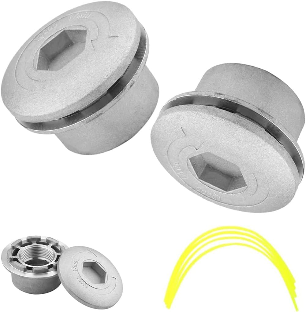 Universeller Freischneiderkopf – 2er-pack – Robustes Aluminium – Automatischer Fadenvorschub – Für Garten Und Grünflächen – 72 X 45 Mm