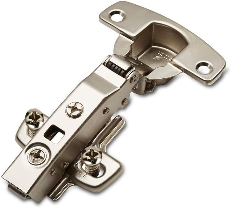 Topfscharnier – 2er-set – Vernickelter Stahl – Integrierter 110°-dämpfer – Für Küchen- Und Badezimmermöbel – Türstärke 15–24 Mm