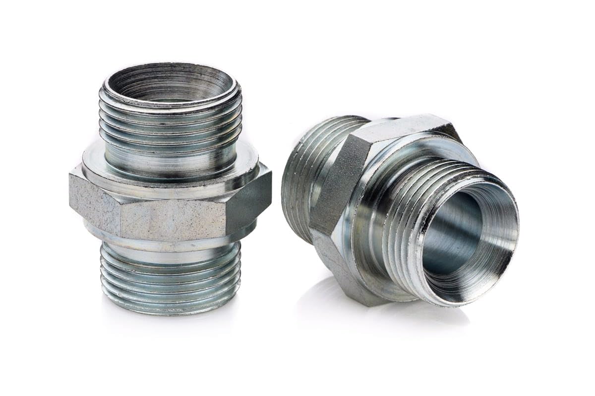 Gerades Verbindungsstück M24x1,5 Auf 1/2" - Kohlenstoffstahl - Hochdruckdichter Adapter - Für Industrielle Und Landwirtschaftliche Rohrleitungen