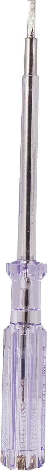 Spannungsprüfer Für Schraubendreher – 1 Stück – Vernickelter Stahl – Sichere Spannungsprüfung – Für Heimwerker – 190 Mm