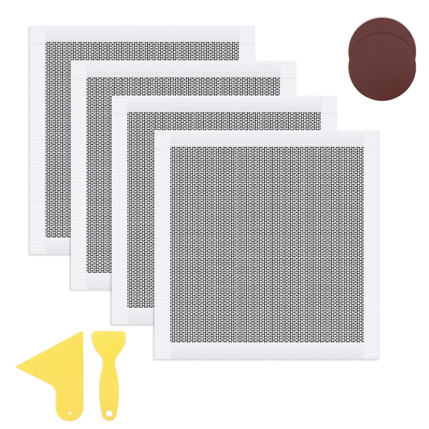 4er-set Gipsreparatursets – 30 X 30 Cm – Fiberglas-aluminium – Große Löcher In Wänden Und Decken – Selbstklebend, Werkzeuglos