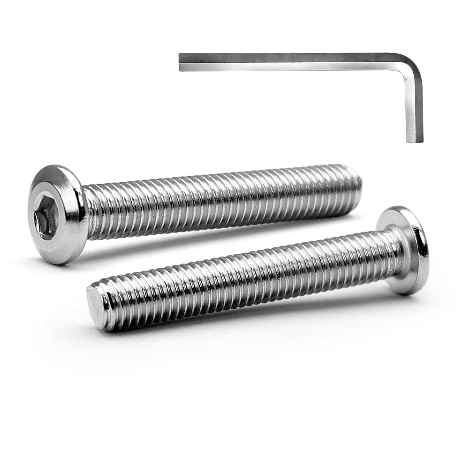 M6x50 Mm Flachkopfschrauben – 10er-pack – Edelstahl A2 – Hochleistungsbefestigung Für Möbel Und Maschinen – Für Den Innen- Und Außenbereich – Silber