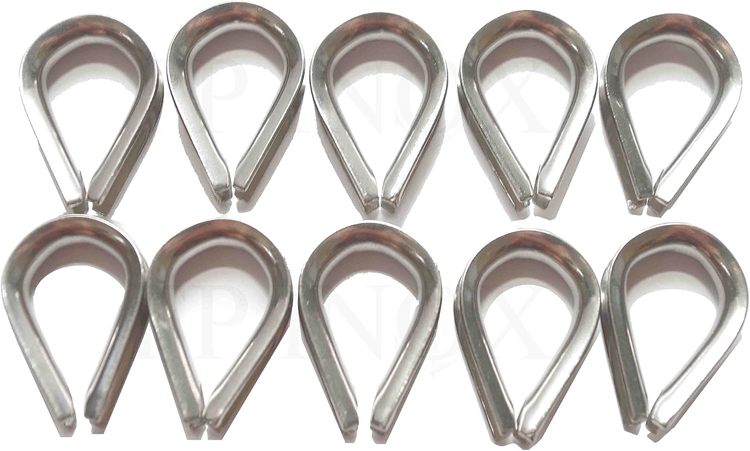 Herzförmige Kauschen Aus Edelstahl 316 – 10er-pack – Marinequalität – Kabelverstärkung – Boots- Und Gartenmontage – 4 Mm Durchmesser