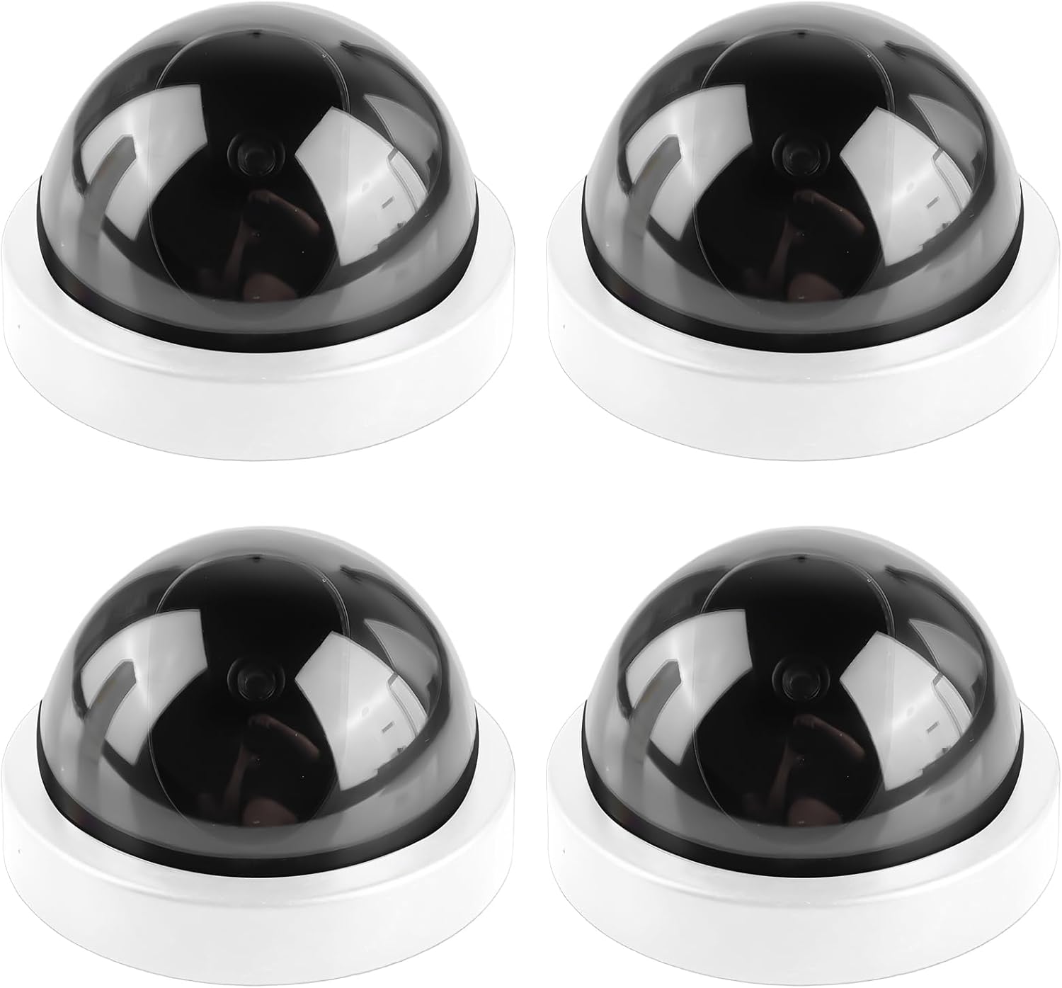 Attrappenkamera – 4er-pack – Abs – Blinkende Led – Überwachung Für Zuhause/büro – Weiß