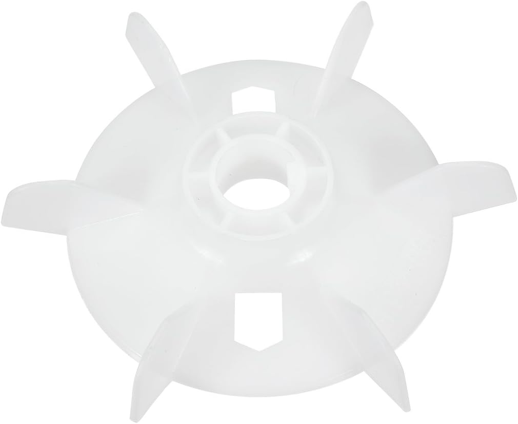1 Stück 155x24mm Runde Weiße Kunststoff-ersatzmotorwelle Für 6-lamellen-lüfter