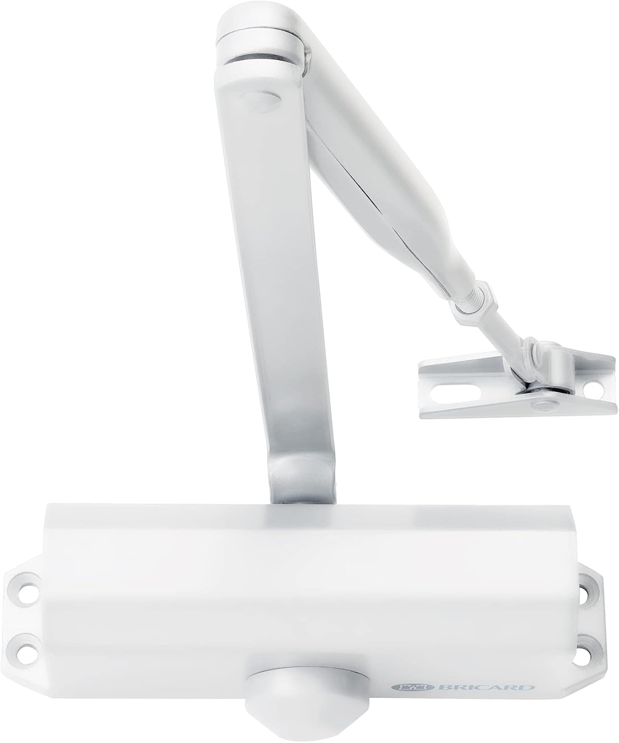 Türschließer Mit Scherenarm – 1 Stück – Weiß Lackierter Stahl – Schließkraft 3 Bis 60 Kg – Für Innen- Und Außentüren – 179 X 44 X 65 Mm