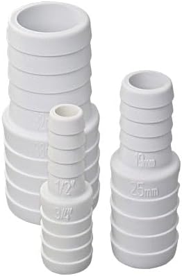 Reduzierstück Aus Verbundmaterial 38 Mm X 25 Mm – Weiß – Für Wasserleitungen – Ideal Für Garten Und Pool – Flüssigkeitsanschluss
