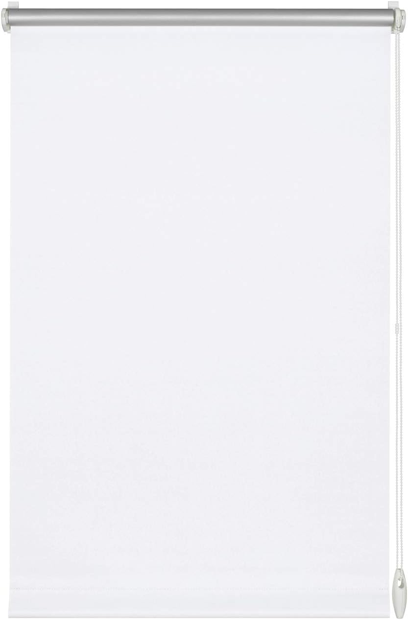 Verdunkelungsrollo – 1-teilig – Weißes Polyester – Wärmedämmung – Für Standardfenster – Kein Bohren Erforderlich – 85 X 150 Cm