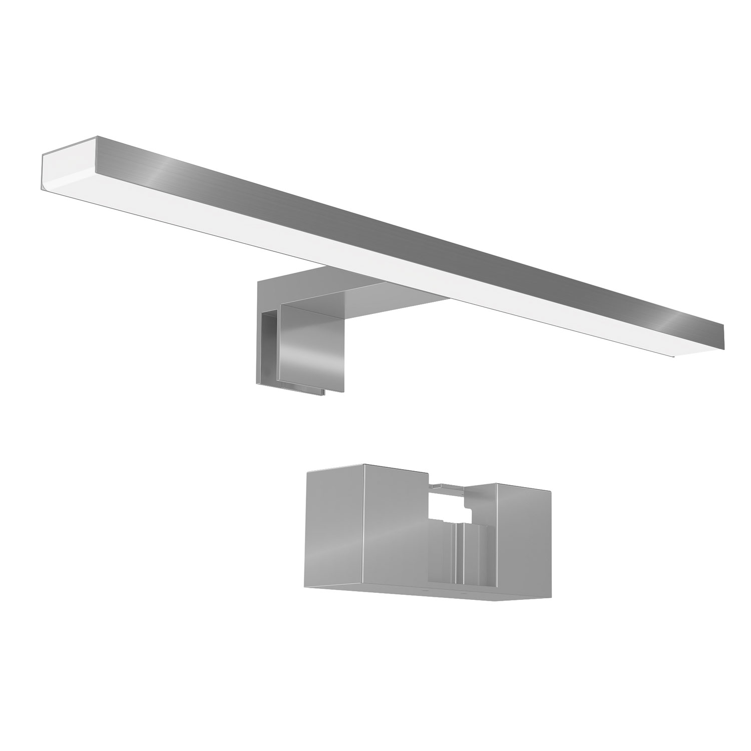 40cm Led Spiegelleuchte, Dreifarbig Und Dimmbar, Zur Montage An Wänden, Spiegeln Und Spiegelschränken