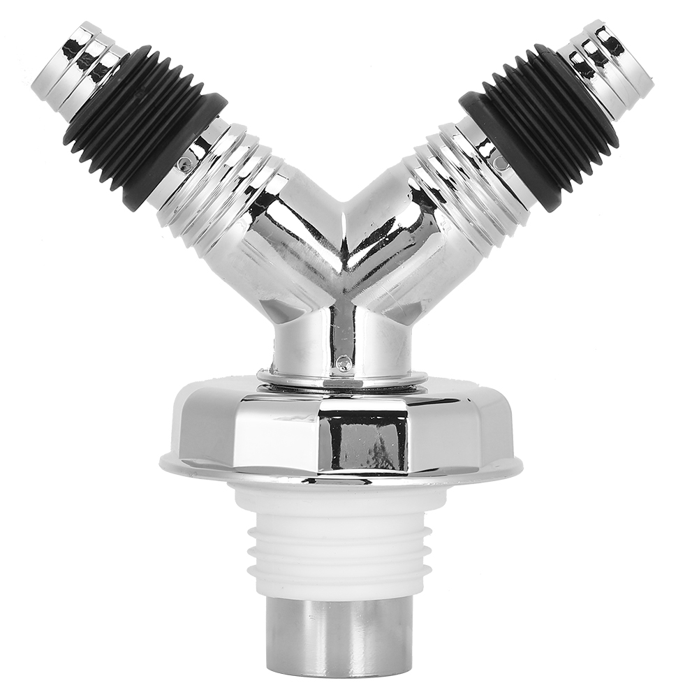 Y-verbinder Mit Doppelfunktion Für Bodenablaufschlauch, T-adapter, Dichtungswerkzeug Für Waschmaschinen (y-verbinder Mit Dekorativer Abdeckung)