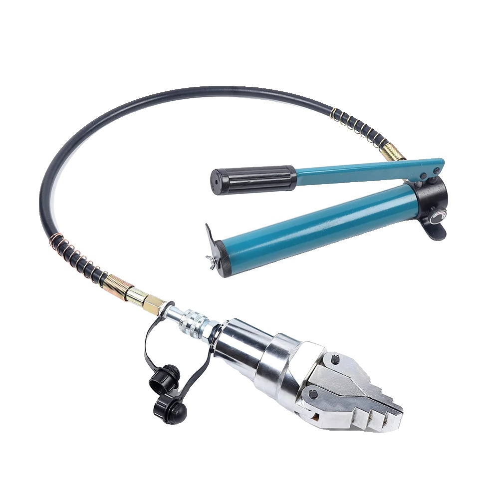 Hydraulischer Flanschspreizer, 12 Tonnen Tragfähigkeit, Handpumpe, Blau