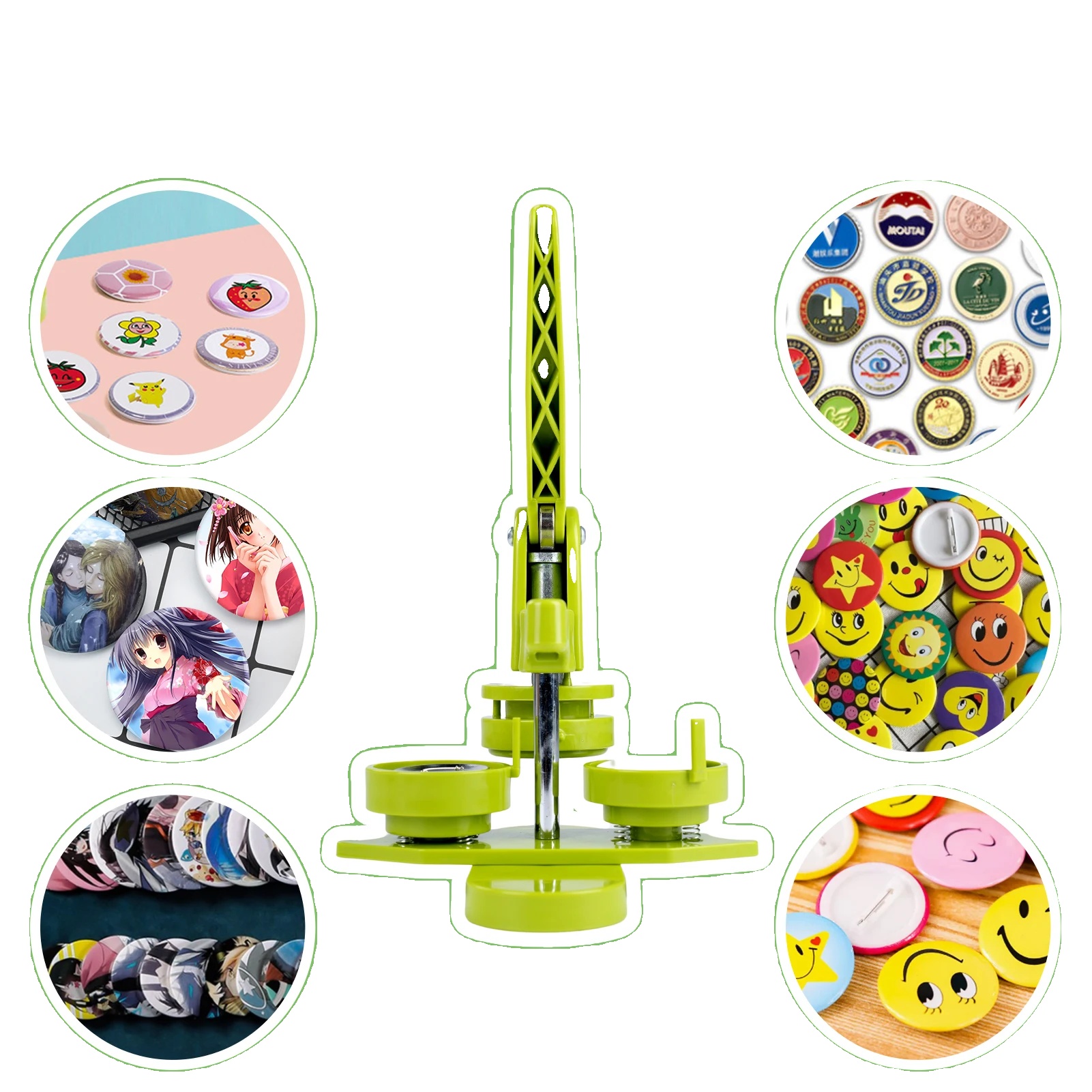 Abzeichen-pin-maker, 32 Mm Formgröße, Komplettes Diy-set