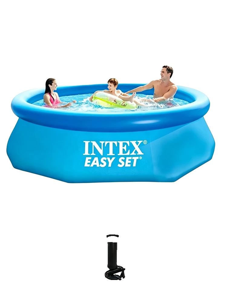 Aufblasbares Schwimmbecken, Einfache Einrichtung, Langlebige Materialien, Poolluftpumpe
