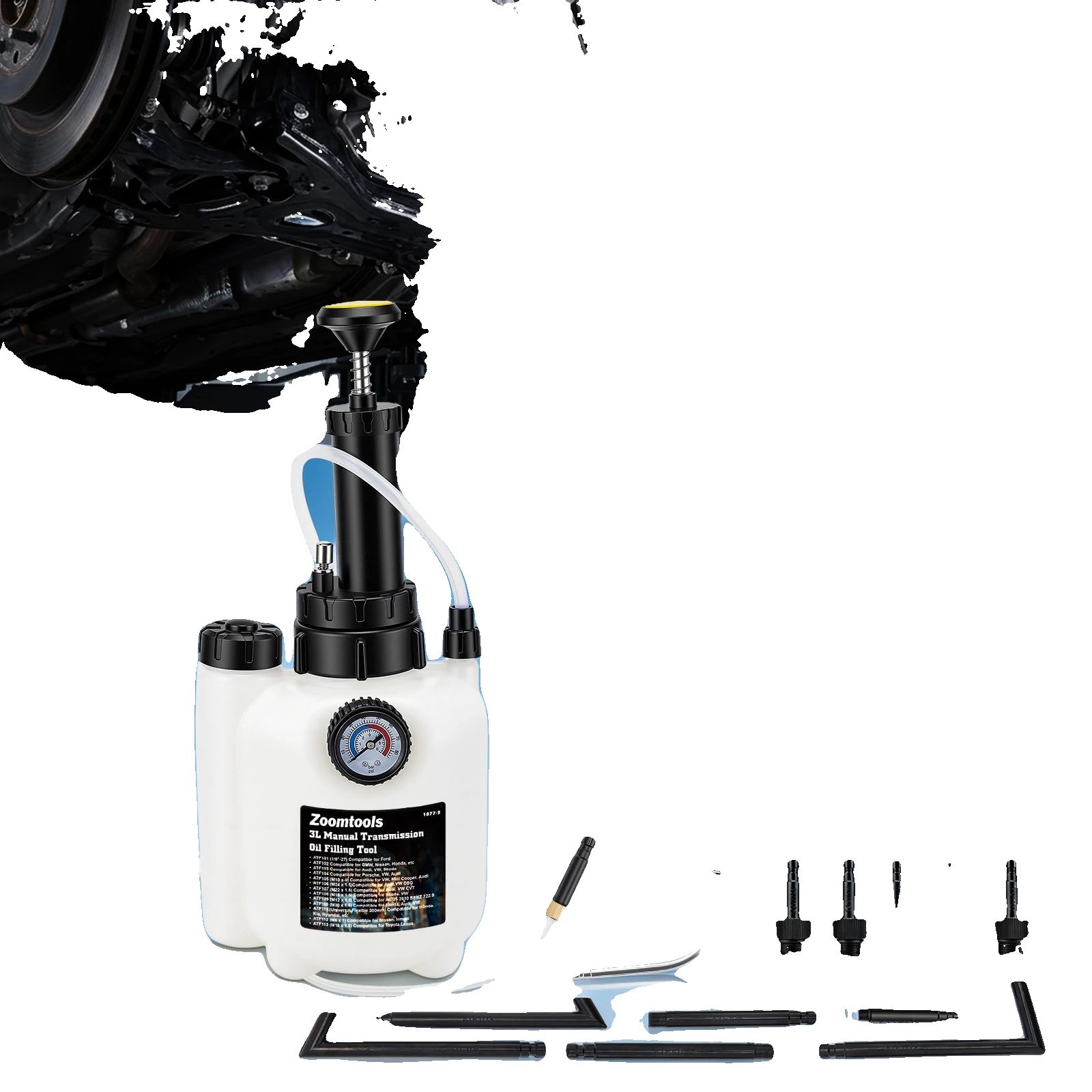 Öltransferpumpe, 3 Liter Kapazität, Material Aus Hochdichtem Polyethylen, Geeignet Für Manuelles Getriebeöl, Kompaktes Design, Einschließlich 13
