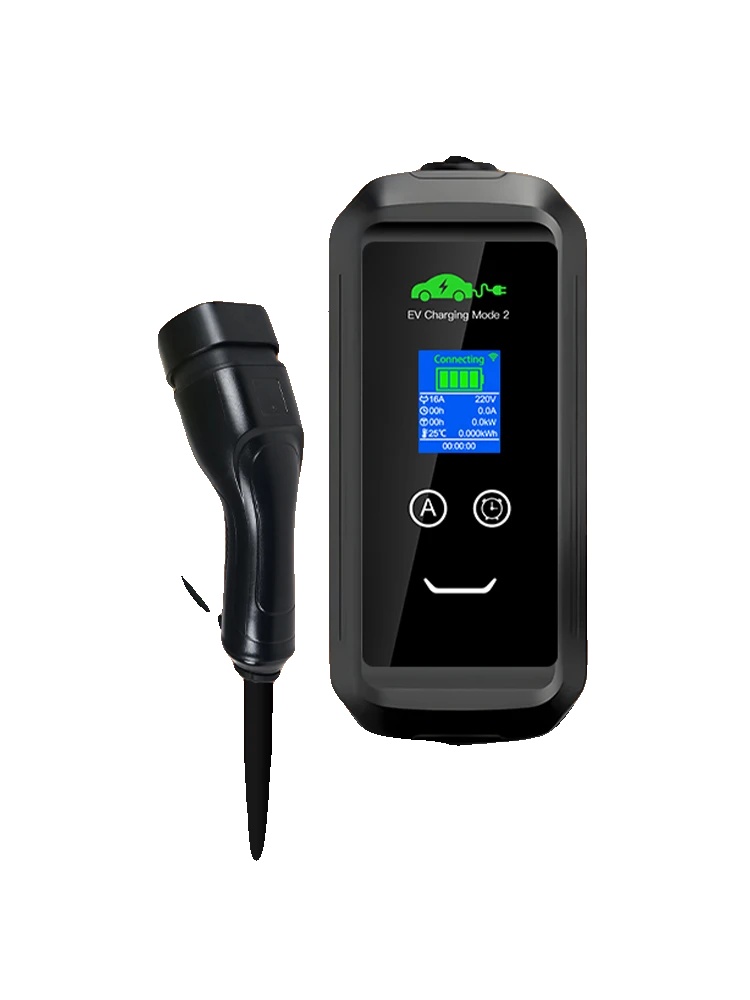 Tragbares Ev-ladegerät, 3,6 Kw Leistungsabgabe, Typ 2 Kompatibilität, Schwarz