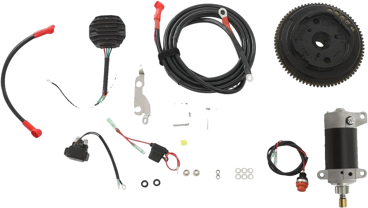 Elektrostart-umbaukit, Komplettes Starterset, Einfache Installation, Schwarz